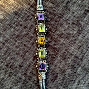 QVC Artisan Sterling 9.20 ct tw 7.25" Bracelet